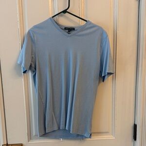 Robert Barakett Sky Blue V-Neck Tee